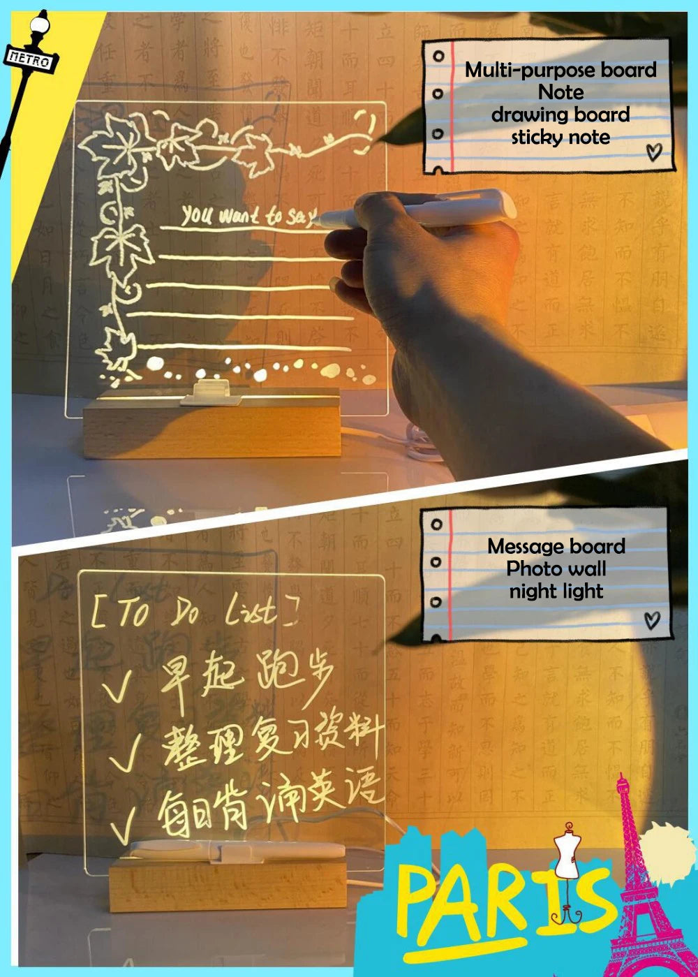 LED light coloring board